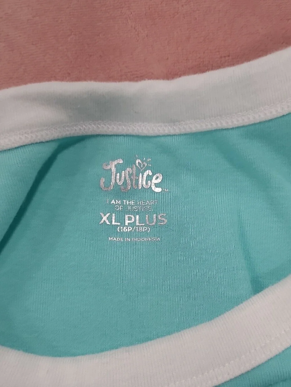 Justice Aqua Blue Stay Sunny Tank Top